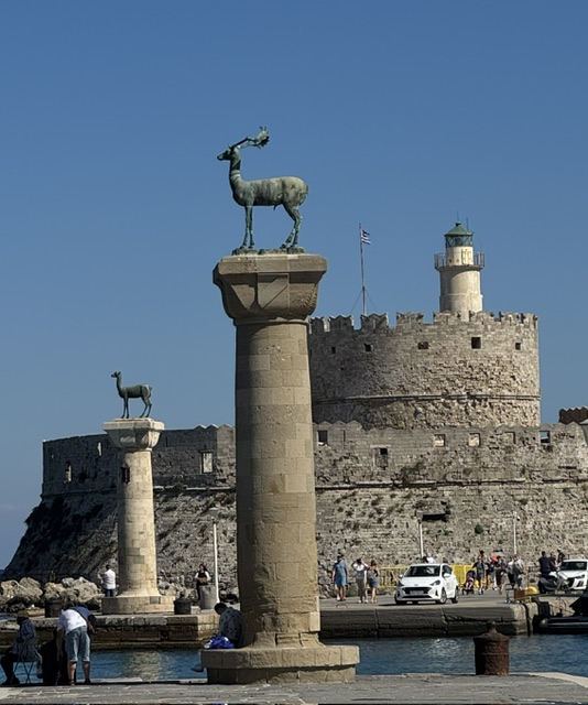 A photograph accompanying this guide to Rhodes