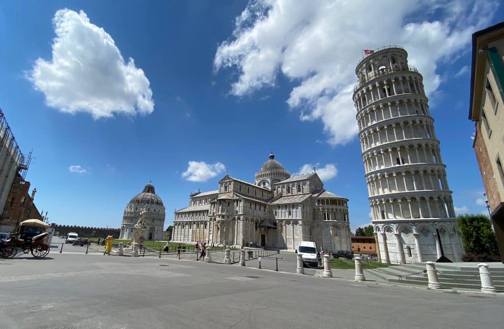 Low crowds in Pisa no COVID