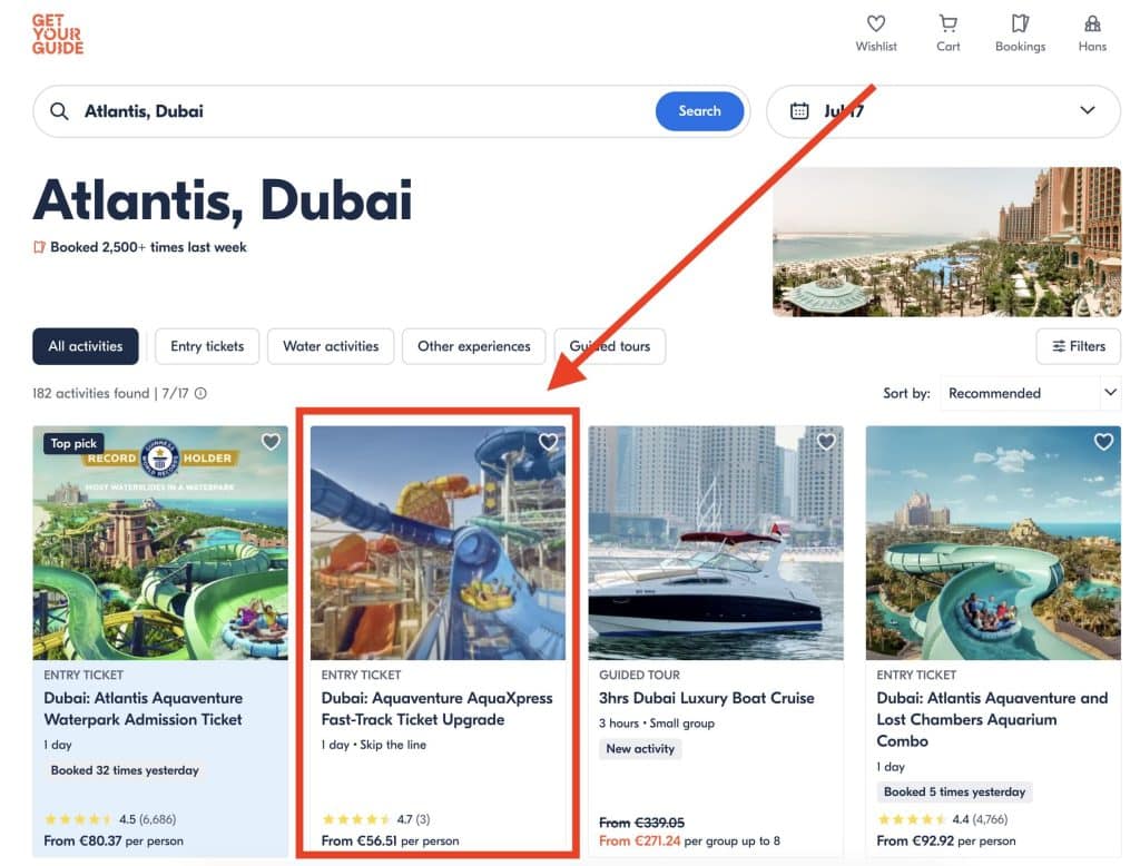AquaXpress Now Easy To Book with GetYourGuide